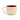 Beige mug with a red interior on a white background