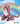 A colorful Webkinz plush leopard toy with pink, purple, and black spots, sitting on white clouds against a rainbow background. The Webkinz logo is visible in the bottom right corner.