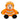 Stuffed bear toy wearing an orange clownfish costume on a white background