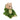 Plush bear toy wearing a green alligator costume on a white background