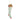 White with Green Stripes Christmas Stocking Ornament