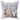 Decorative pillow with a winter scene featuring deer and a Christmas tree.