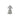 Silver guardian angel charm with green glow accents on white background