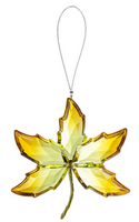 Crystal Expressions Autumn Leaf Ornament 4” Assorted