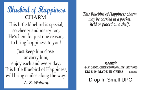 Bluebird of Happiness Pocket Charm