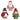 Three Dressed-up Christmas penguin figurines in Santa, Elf, and Top Hat outfits, made of polyresin and perfect for holiday decor.