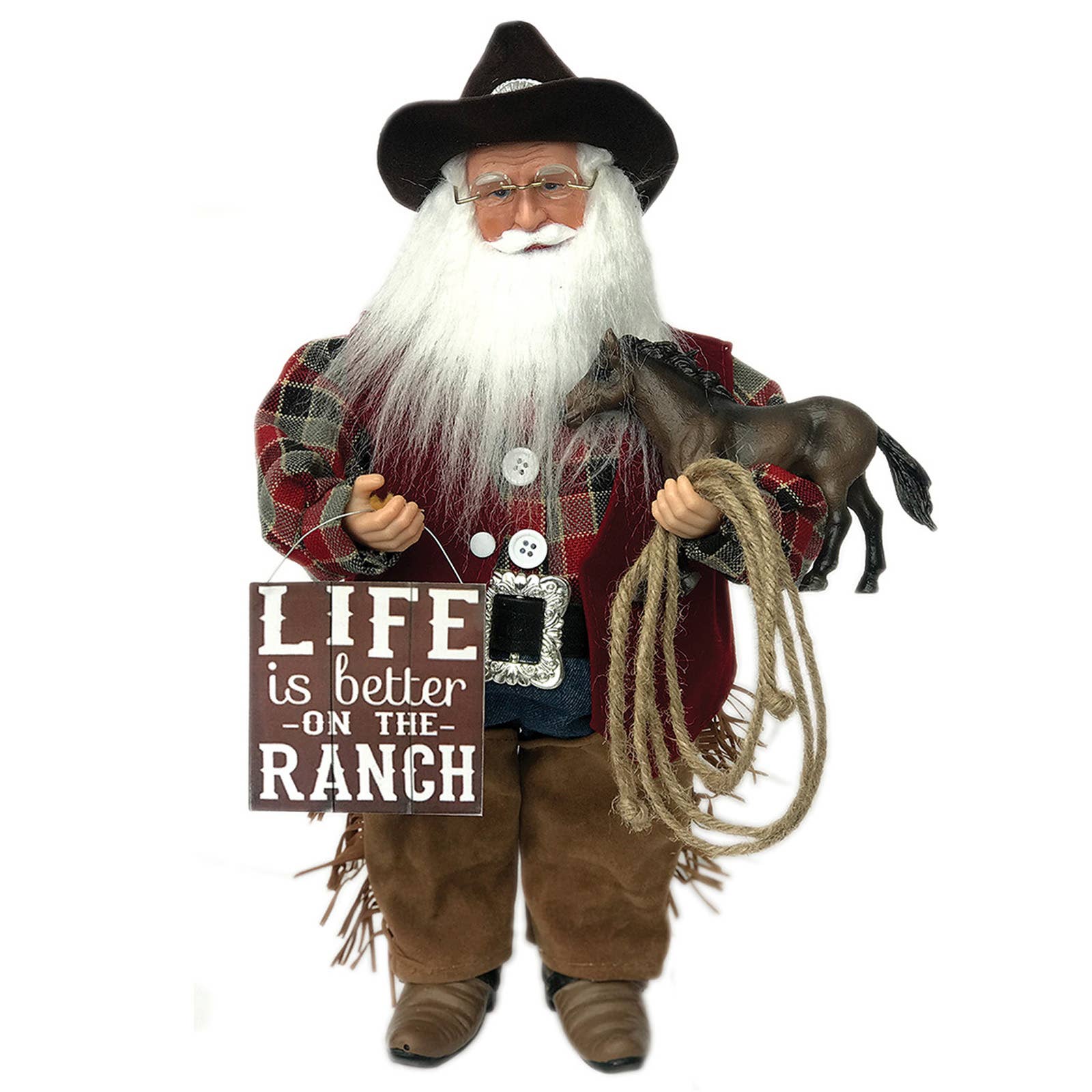 15" Life is Better on the Ranch Claus