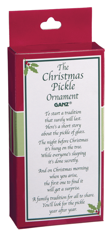 Christmas Pickle Ornament Tradition
