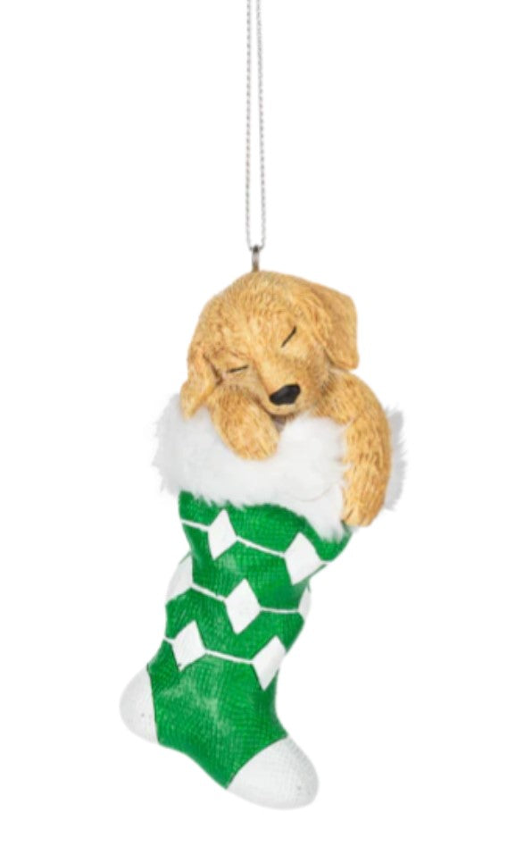 Cat and Dog Stocking Christmas Ornaments