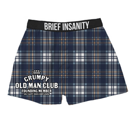 Grumpy Old Man Club Founding Member only happy when complaining polyester blend mens boxer