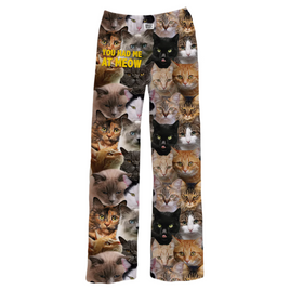 You had me at meow cat lovers unisex lounge pajama pants from Brief Insanity