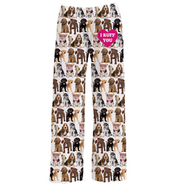 I Ruff You all over dog print lounge wear pants for children