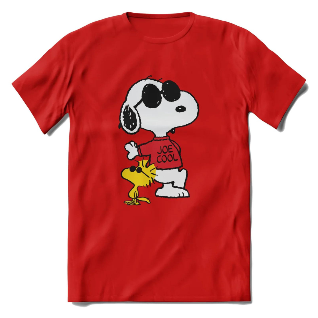 Tshirt - Joe Cool Snoopy and Woodstock Red T-Shirt