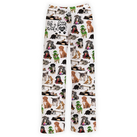 Life is better with a dog unisex pajaman lounge pants