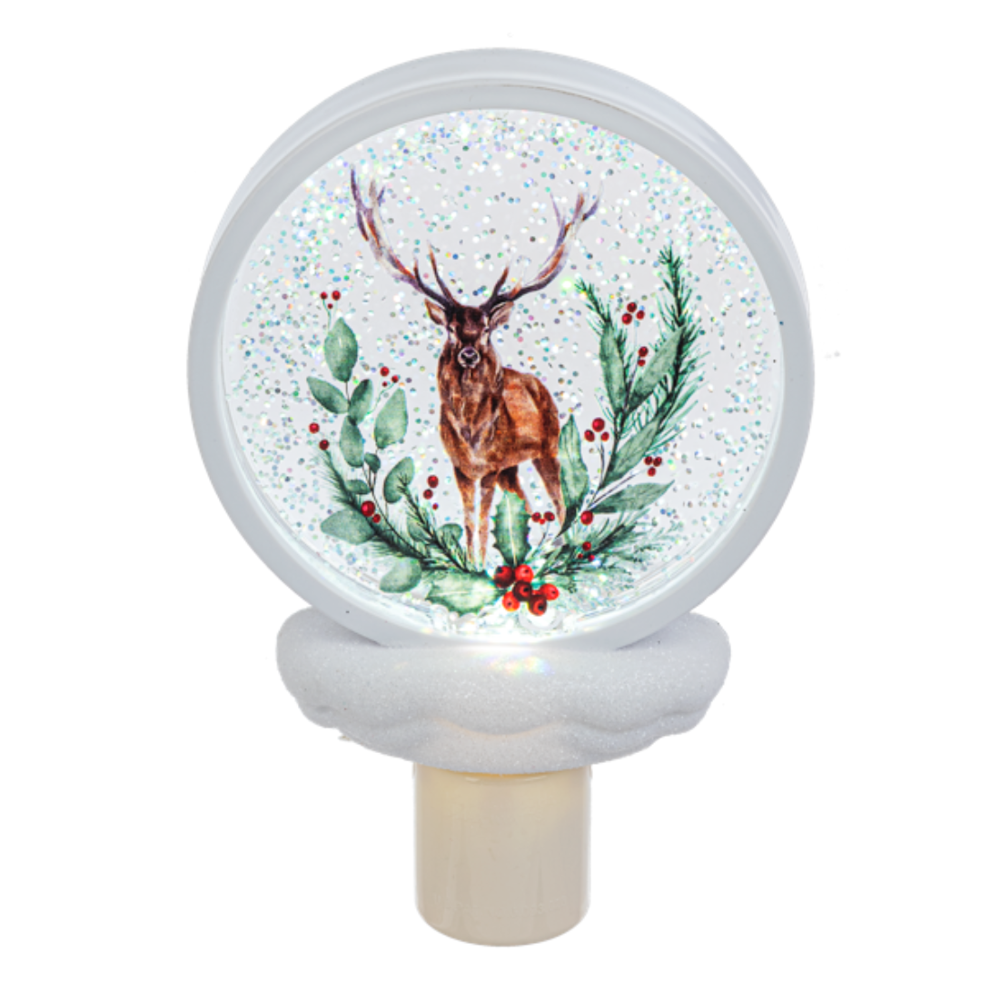 Christmas Reindeer Night Light with swivel switch and on/off switch, LED lighting