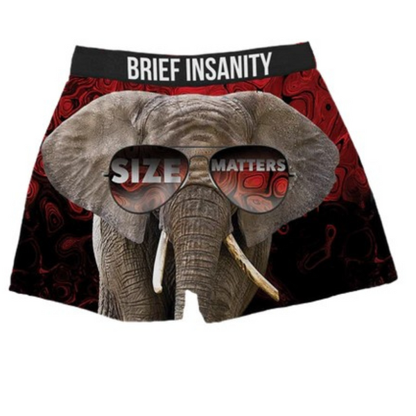 Boxers - Elephant Size Matters Unisex Boxer Shorts