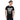 Model wearing black unisex tee with the snarky saying "I'm not rude. I just have the balls to say what everyone else is thinking" in white ink on front.