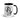 15 oz ceramic mug with retro lady and quote "I Asked Myself If I Was Crazy and We All Said No", black handle and interior