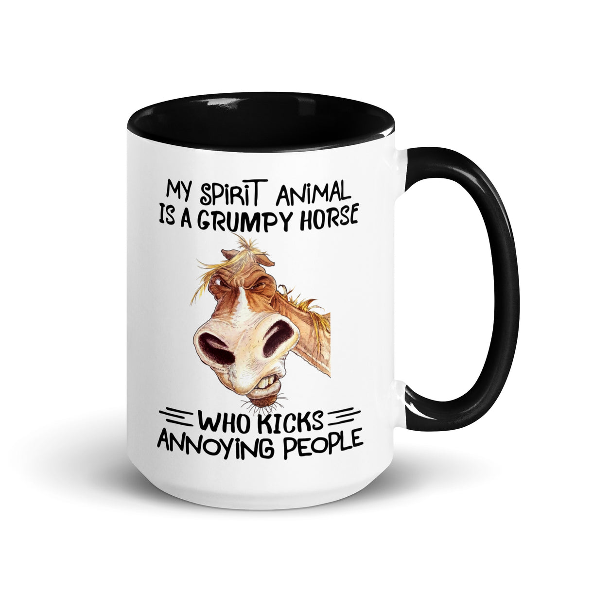 Grumpy Horse Spirit Animal Coffee Mug | Funny Snarky Mug – Chivilla Bay