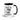 Funny cat coffee mug with black handle