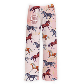 Wild Horse Lounge Pants for Women and Men featuring all over horse print pajamas