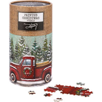 Puzzle Red Truck by Primatives by Kathy