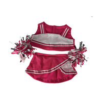 Pink and White Cheerleader outfit for 16 inch stuffed animals