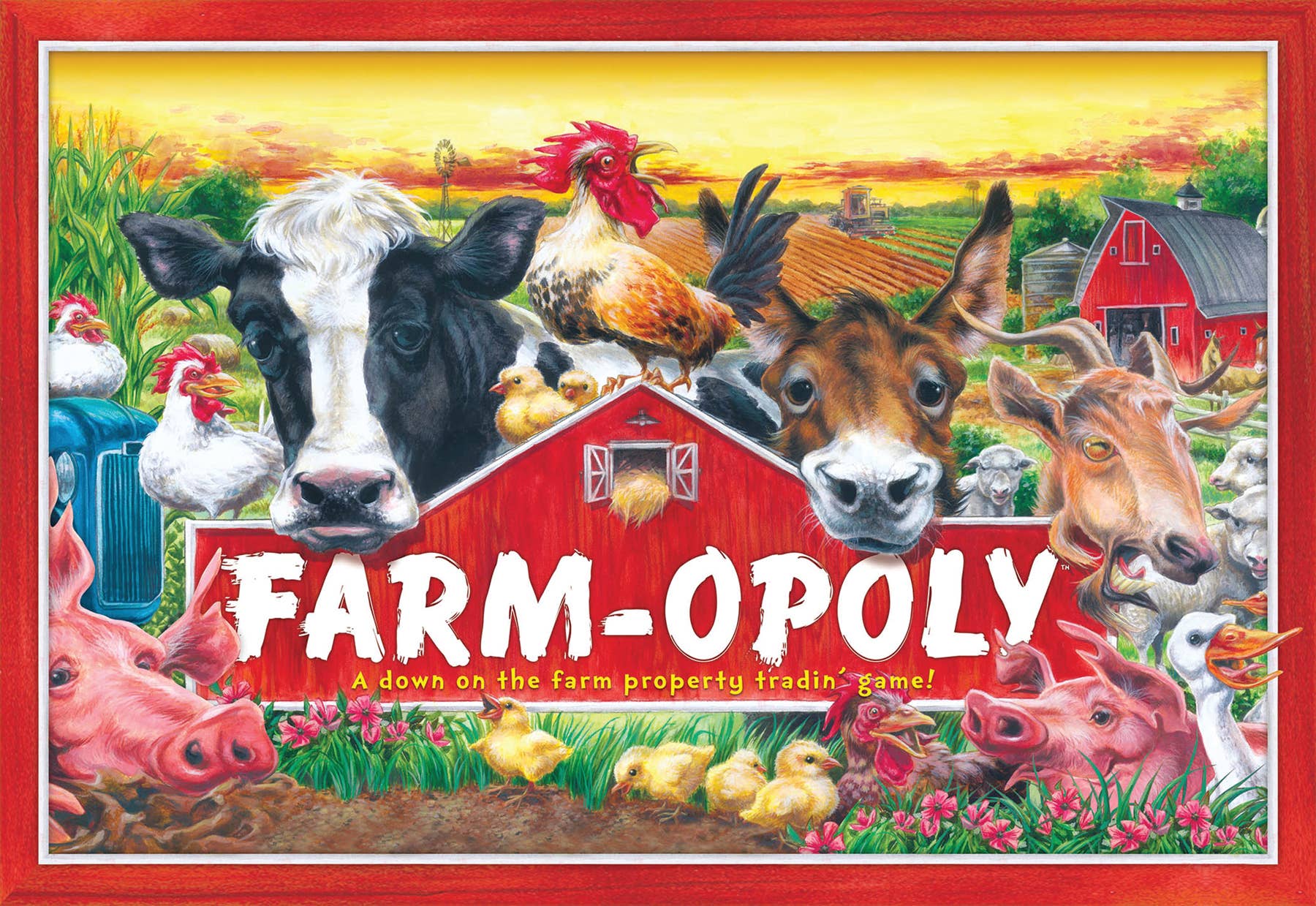 Farm-Opoly, A down on the farm property tradin' game! Game for farmers and ranchers.