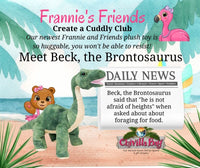 FFCC 16" Beck the Brontosaurus Dinosaur