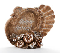 Thanksgiving Turkey Happy Harvest Figurine