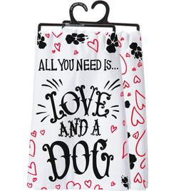 Kitchen Towel - Love and a dog