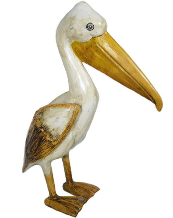 Pelican statue 20" tall, lake or beach home decor figurine