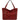 Soft Leather Tote Crossbody Hobo Bag RED