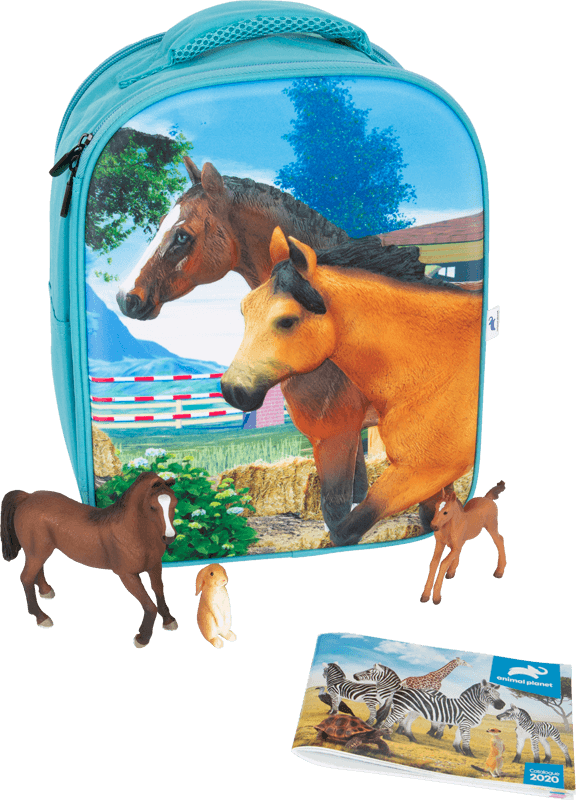 MOJO 3D Horse Stable Junior Backpack with 3 Figures