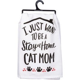 Kitchen Towel - stay at home cat mom