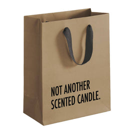 Not another scented candle 10" brown kraft paper funny gift bag
