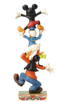 Disney Traditions: Goofy Donald and Mickey Figurine