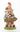 Welcome Garden Gnome figurine holding a welcome sign with a snail on his hat and mushroom accent, 9.3-inch resin garden statue.