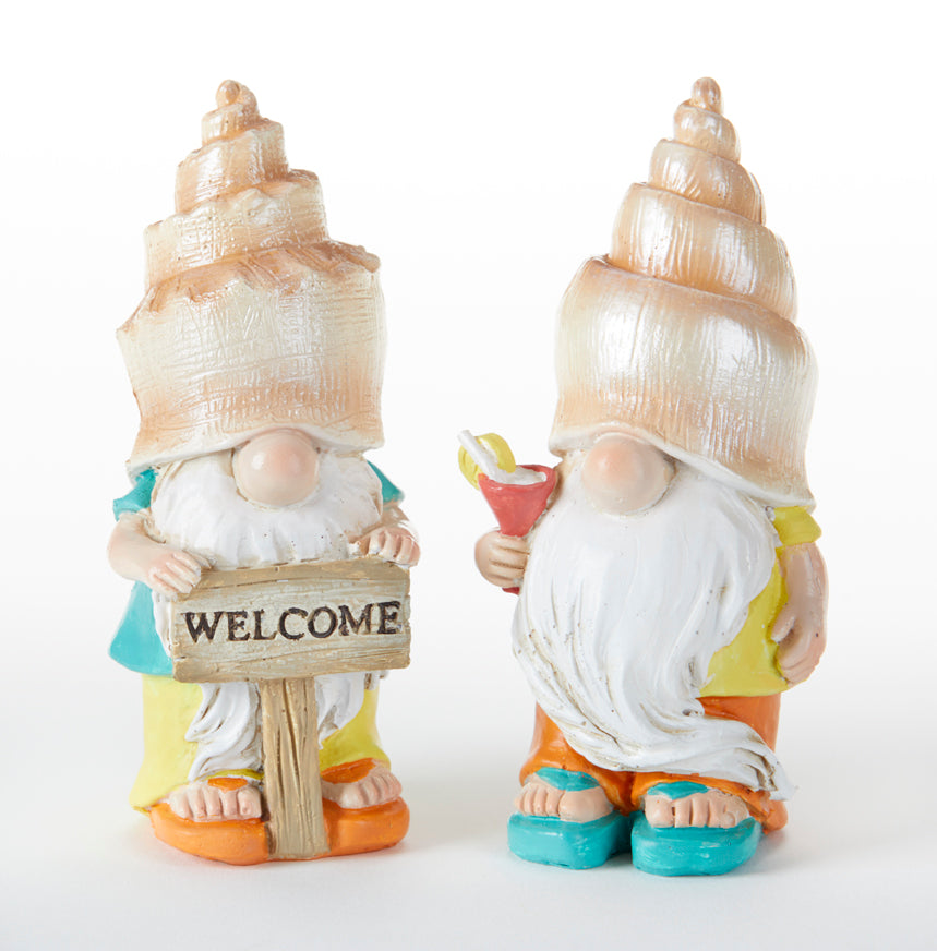 Gnome, Beach standing Figurine 3.9" Asstd