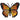Wall Art: Monarch Small Butterfly 3D Metal Wall Art