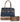 Blue Faux Leather Tote Handbag and matching Leopard Wallet Set