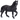 MOJO Toy Horse Black Percheron Farm Animal