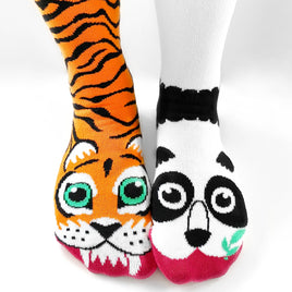Tiger & Panda Mismatched Adult Socks (Limited Edition)