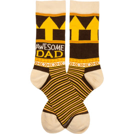 Awesome Dad Mens Crew Socks are the perfect gift to give dear ol' dad for Father's Day to let him know just how awesome he really is!