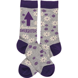 Awesome Daughter Womens Colorful Socks one size fits most