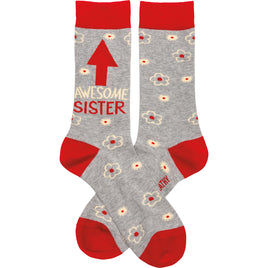 Awesome sister socks make great stocking stuffers or gift for sis