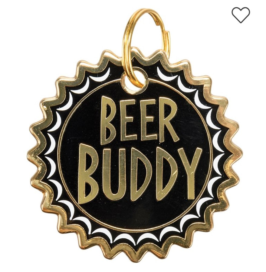 Beer Buddy Dog Collar Charm by Primitives by Kathy