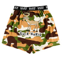 Boxers - Buck Naked Camo Deer Mens Funny Boxer