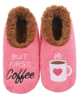 But first Coffee Pink Anti-slip Slippers from Snoozies