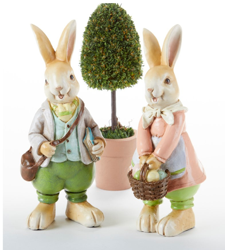 Country Rabbit Figurine 2 assorted styles